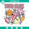 Third Grade SVG Files featuring Smiley Face and Retro Teacher design for crafting projects. Great for 3rd Grade decorations.