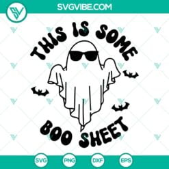 Halloween, SVG Files, This Is Some Boo Sheet SVG Images PNG EPS DXF Cut Files 4