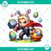 Thor-inspired Happy Easter Bunny with cute Thor Easter eggs. High-quality PNG file perfect for downloading.