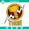 Thor Logo, Hammer, Love and Thunder SVG files for download. Perfect for Marvel fans.