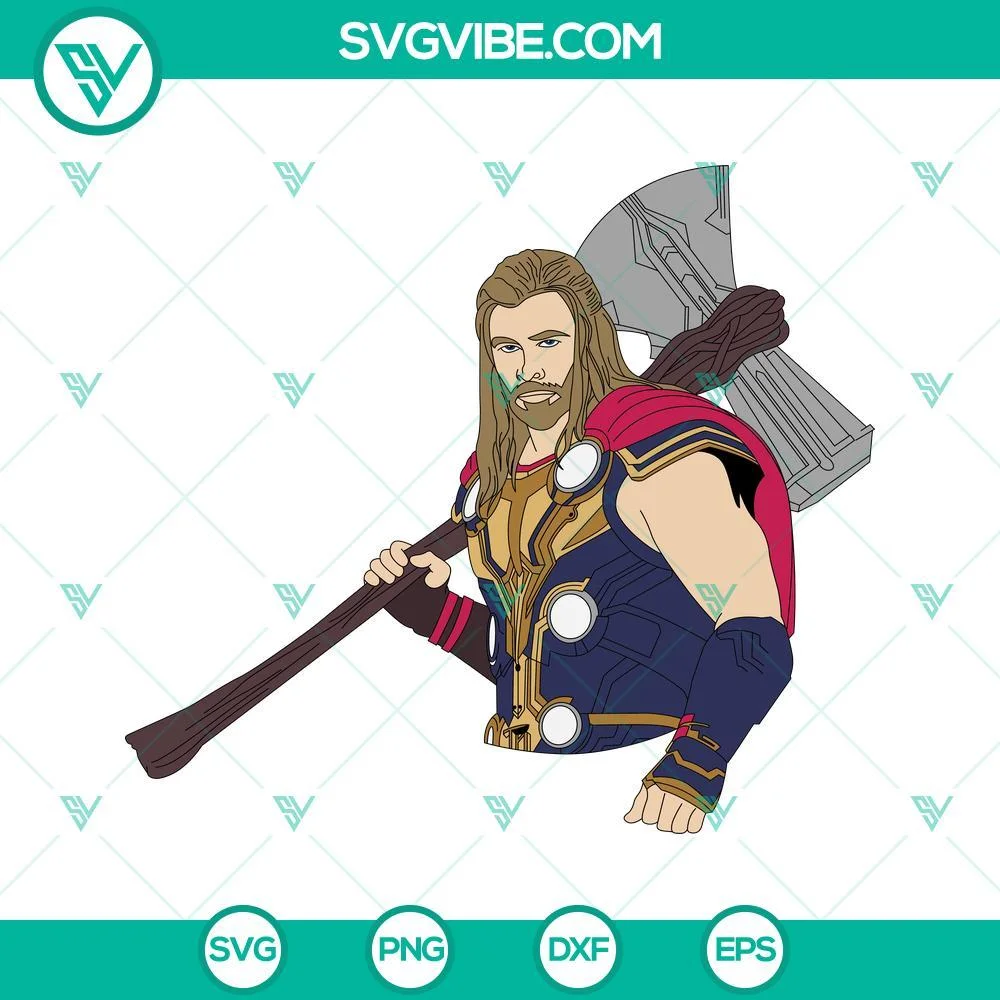 Movies, SVG Files, Thor Love And Thunder SVG File Bundle, Thor 2022 SVG Images, 1