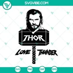 Movies, SVG Files, Thor Love And Thunder SVG Download Bundle, Thor Love And 6