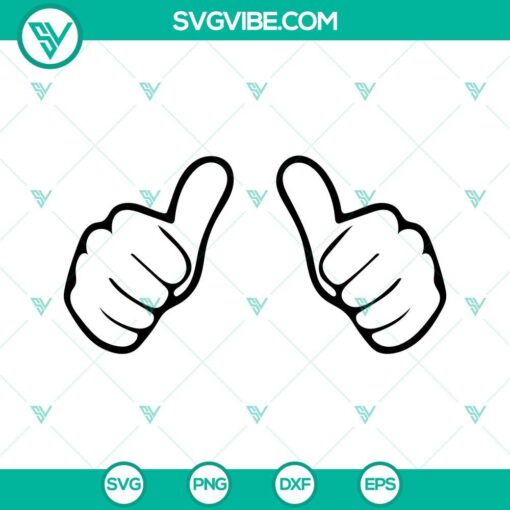 thumbs svg human hand svg funny svg png dxf eps files for cricut 5 mockup