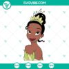 Tiana Princess and the Frog SVG images featuring Disney Princess, perfect for crafts.