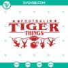 Tigers football spirit SVG file download for school, featuring a fierce tiger design. Great for sports fans and school spirit projects.