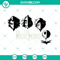 Tim Burton Characters SVG Image, The Burtons SVG Image, Jack Skellington SVG Download
