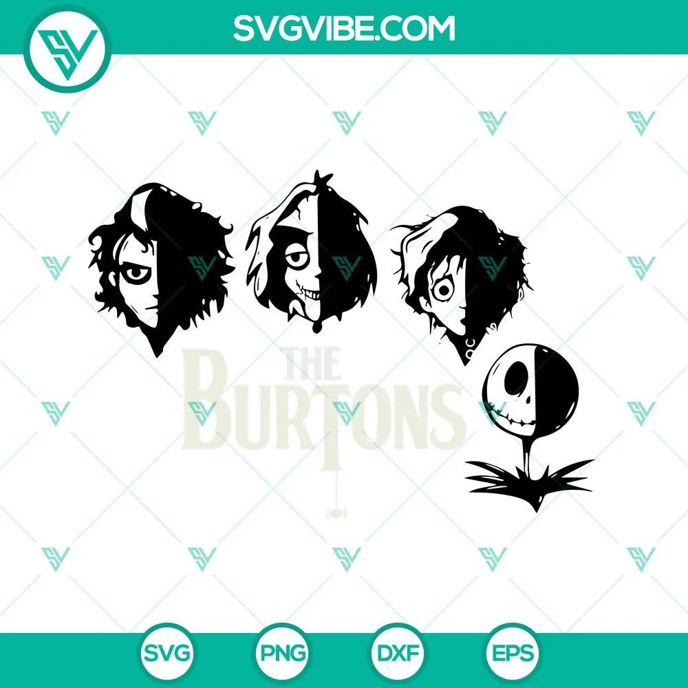 Movies, SVG Files, Tim Burton Characters SVG Image, The Burtons SVG Image, Jack 1