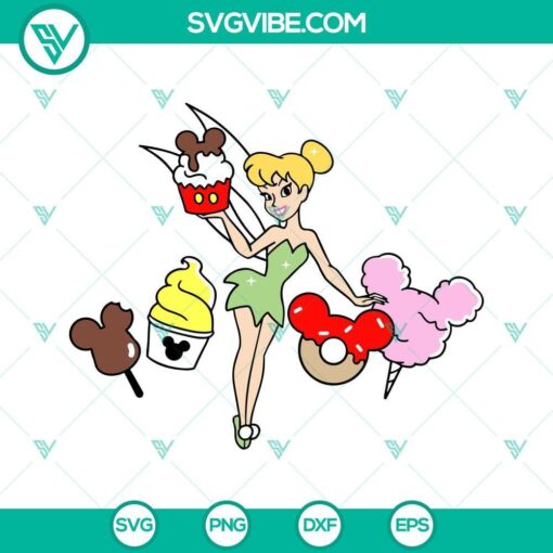 tinkerbell disneyland snacks svg png dxf eps cricut silhouette vector clipart 8 mockup