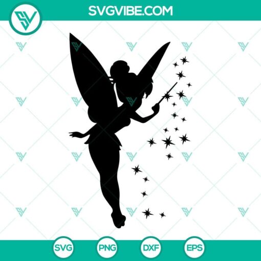 tinkerbell svg png dxf eps silhouette vector clipart 4 mockup