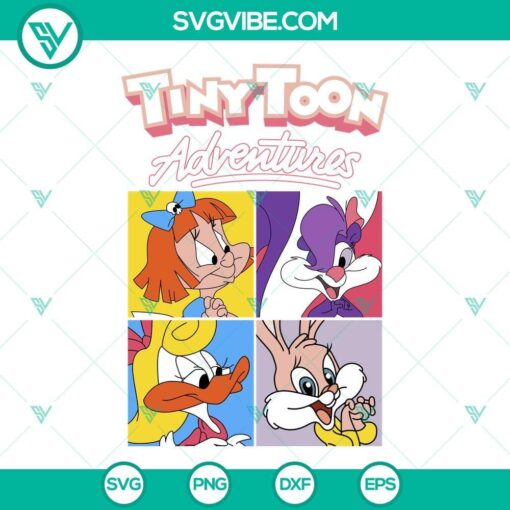 tiny toon adventures svg babs bunny svg fifi la fume svg 90s cartoon svg png dxf eps 6 mockup