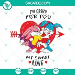 Cartoons, SVG Files, Valentine's Day, Tiny Toon Adventures Friends SVG Images, 4