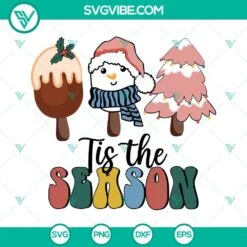 Christmas, SVG Files, Tis The Season Christmas Ice Cream SVG Image, Christmas 2