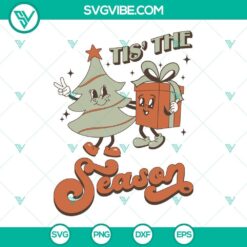 Christmas-themed SVG design with holiday elements perfect for Xmas crafts.