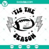 Thanksgiving football SVG design with seasonal typography, perfect for digital downloads.