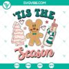 Mickey Mouse gingerbread man SVG for Christmas crafting, Tis The Season design, holiday-themed digital download.