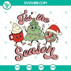 Christmas, SVG Files, Tis The Season SVG Files, Retro Christmas SVG Images, 2