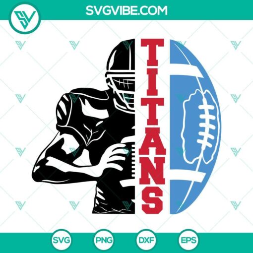 titans football half player svg titans team svg half football half player svg football season svg 6 mockup