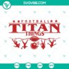 Titans football spirit SVG design download for school, featuring titan elements for sports and team pride.