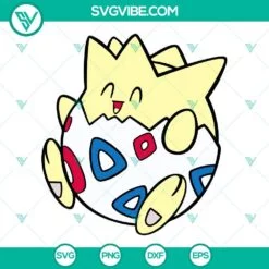 Anime, SVG Files, Togepi SVG Files, Baby Pokemon SVG Images PNG DXF EPS Cricut 2