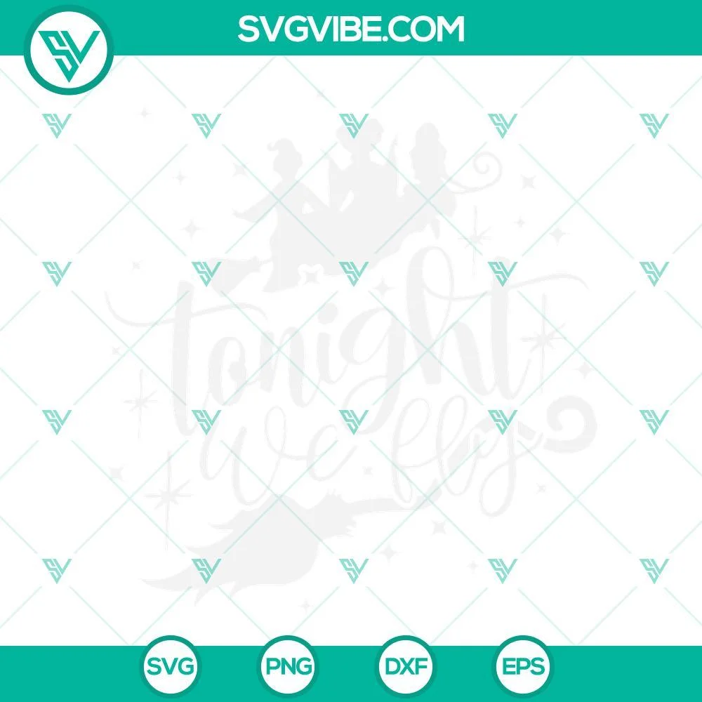 Halloween, SVG Files, Tonight We Fly SVG Download, Halloween Witch SVG File, 1