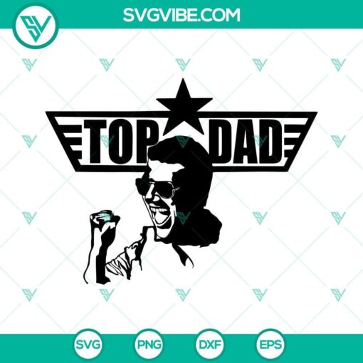 top dad svg fathers day svg dad top gun svg png dxf eps 7 mockup