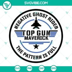 Movies, SVG Files, Top Gun Maverick SVG Files, Negative Ghost Rider The Pattern 3