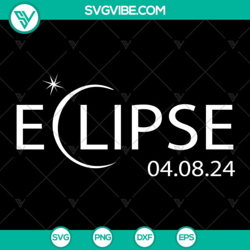 total solar eclipse april 8 2024 svg mockup 1