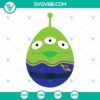 Toy Story Alien Easter Egg SVG images for download. Easter theme perfect for kids, ideal for Easter crafts and projects.