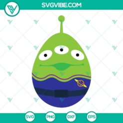 Toy Story Alien Easter Egg SVG images for download. Easter theme perfect for kids, ideal for Easter crafts and projects.