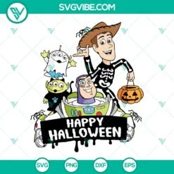 Disney, Halloween, SVG Files, Toy Story happy Halloween SVG Download PNG DXF 2