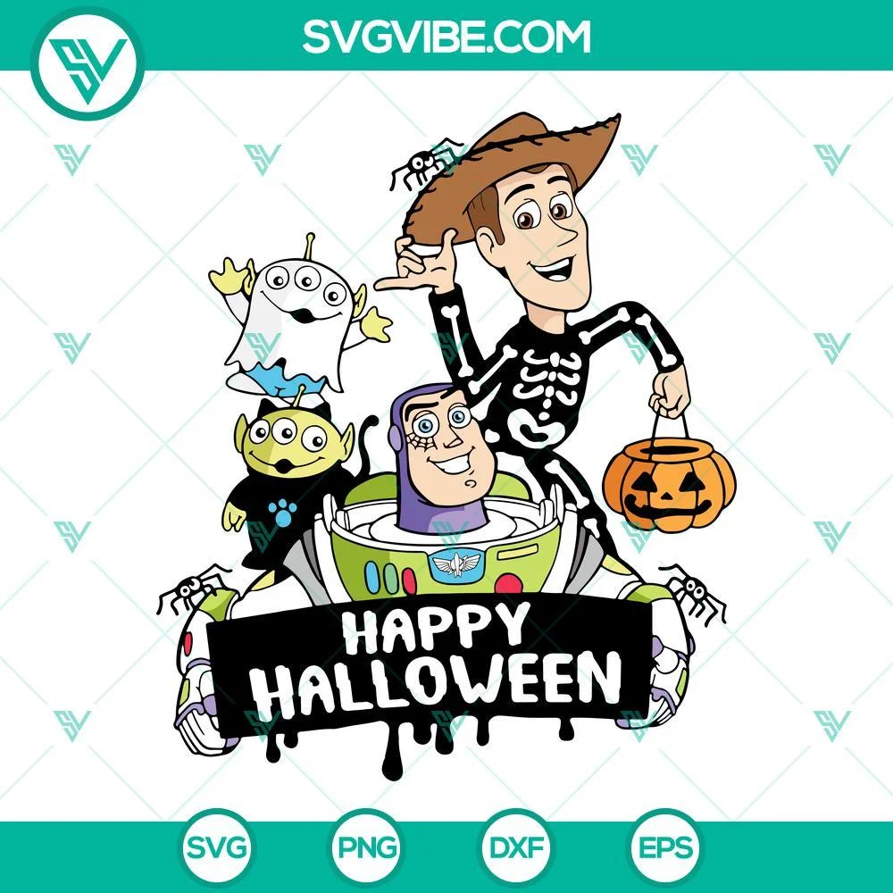 Disney, Halloween, SVG Files, Toy Story happy Halloween SVG Download PNG DXF 1