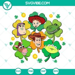 Disney, St Patrick's Day, SVG Files, Toy Story Shamrock SVG File, Lucky 4 Leaf 14