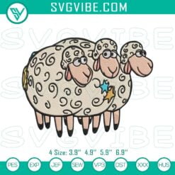 Disney Embroidery Designs, Embroidery Designs, Toy Story Sheep Embroidery 23