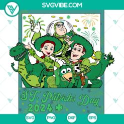 St Patrick's Day, SVG Files, Toy Story St Patricks Day SVG File, Toy Story And 15