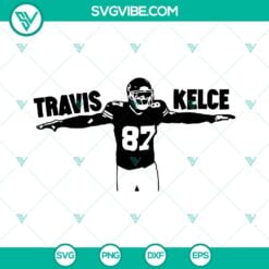 Football, Sports, St Patrick's Day, SVG Files, St Kelce SVG Download, Travis 3