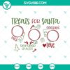 Santa's treats SVG featuring a tray of cookies for Santa, perfect for Christmas crafts and projects.