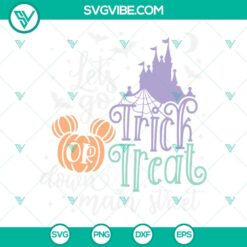 Disney, Halloween, SVG Files, Trick Or Treat Down Main Street SVG Image, Disney 2