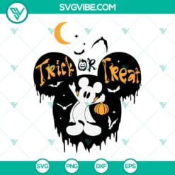 Disney, Halloween, SVG Files, Trick Or Treat Mickey Mouse Halloween SVG File, 11