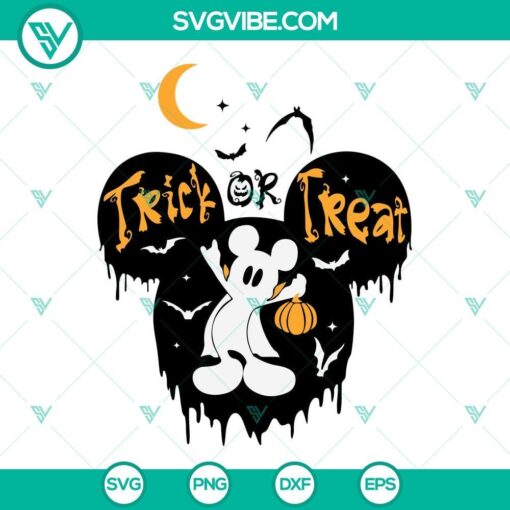 trick or treat mickey mouse halloween svg mouse head halloween svg png eps dxf cricut silhouette 7 mockup