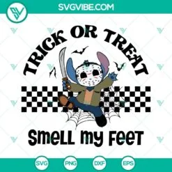 Halloween, SVG Files, Trick Or Treat Smell My Feet SVG Image, Halloween Stitch 2