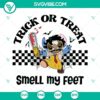 Halloween Stitch Leatherface SVG design for Trick Or Treat Smell My Feet theme, perfect for digital download.