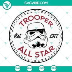 Movies, SVG Files, Trooper All Star Est 1977 Logo SVG Images, Stormtrooper SVG 13