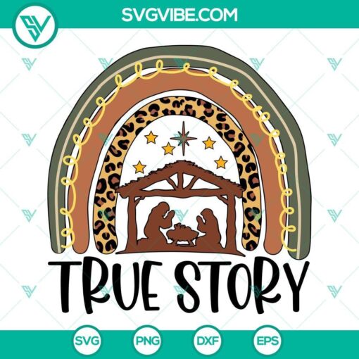 true story nativity scene christmas svg baby jesus nativity svg christian christmas svg 9 mockup