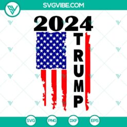 Donald Trump, SVG Files, Trump 2024 US Flag SVG Image, Election SVG Download, 10