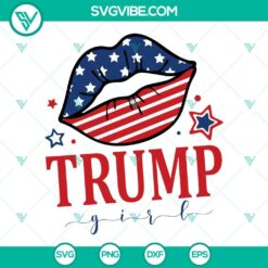 Donald Trump, SVG Files, Trump Girl SVG Files, American Lips SVG Download, 1