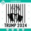 Trump Mug Shot SVG Files for 2024 with Not Guilty verdict, download SVG file with Trump Mugshot design.
