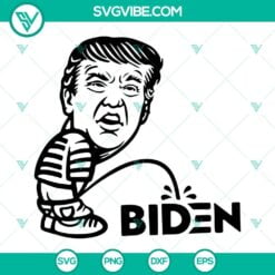 Donald Trump, SVG Files, Trump Peeing On Biden SVG File, Donald Trump 2024 SVG 17