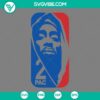 Tupac NBA logo SVG file with rapper 2pac design in PNG, EPS, and DXF formats, ideal for digital projects.