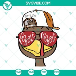 SVG Files, Thanks Giving, Turkey Gobble Gobble SVG File, Turkey Snapback Cap 5