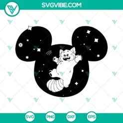 Red Panda Mei Lee Disney Mouse SVG file inspired by Turning Red movie for crafting projects.